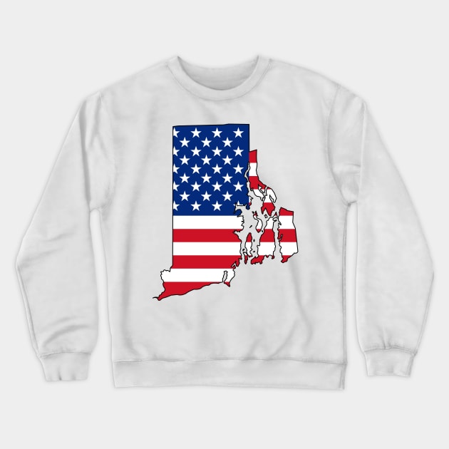 Rhode Island USA Crewneck Sweatshirt by somekindofguru